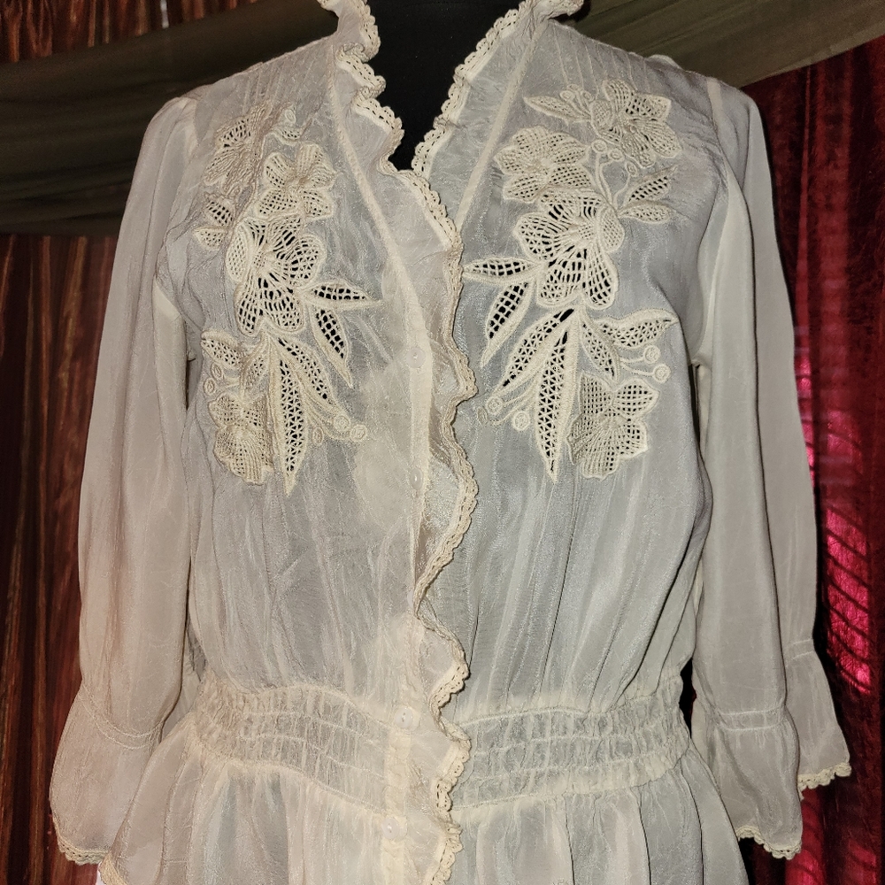 Vintage Johnny Was Buttoned Blouse